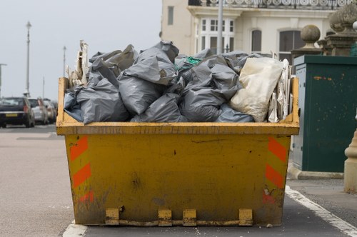 Professional team clearing office space in Richmond