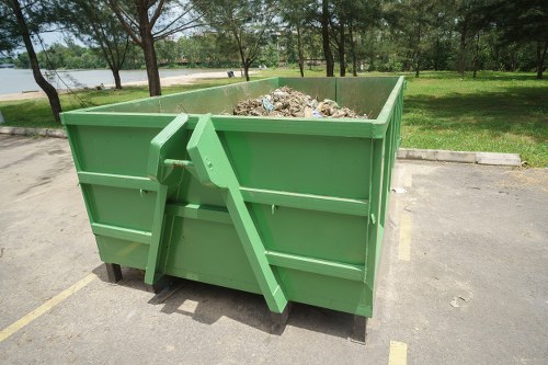 Recycling and donating items during flat clearance